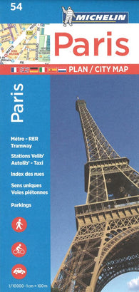 Buy map Paris, France (54) by Michelin Maps and Guides
