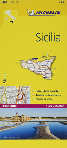 Buy map Sicily, Italy Road Map