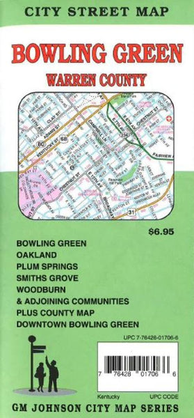 Buy map Bowling Green and Warren County, KY by GM Johnson