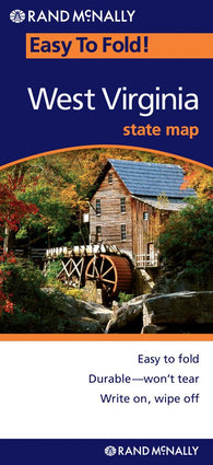 Buy map West Virginia, Easy to Fold