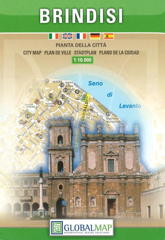 Buy map Brindisi, Italy by Litografia Artistica Cartografica