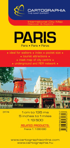 Buy map Paris, France by Cartographia