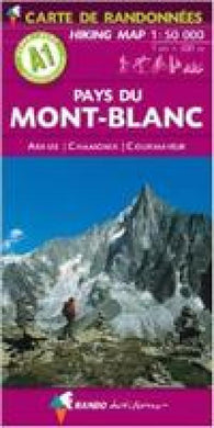 Buy map Alps 1:50,000 Hiking Map Sheet A1 - Pays du Mont Blanc