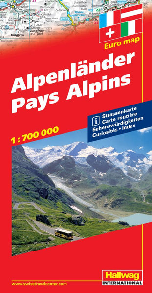 Buy map Alpine Countries by Hallwag