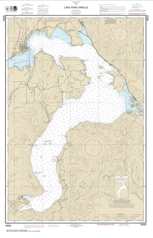 Buy map Lake Pend Oreille (18554-8) by NOAA