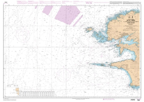 Buy map De lile Vierge a la Pointe de Penmarch - Abords de Brest by SHOM