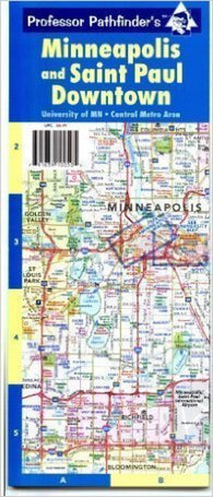 Buy map Minneapolis & Saint Paul downtown : University of MN : central metro area