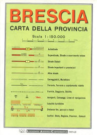 Buy map Brescia Province, Italy by Litografia Artistica Cartografica