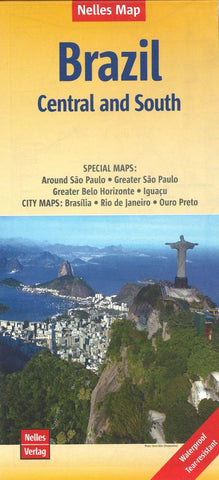 Buy map Brazil, Central and South by Nelles Verlag GmbH