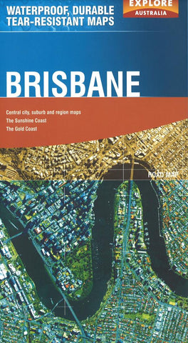 Buy map Brisbane, Australia by Explore Australia