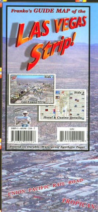 Buy map Las Vegas Strip, Laminated Map by Frankos Maps Ltd.