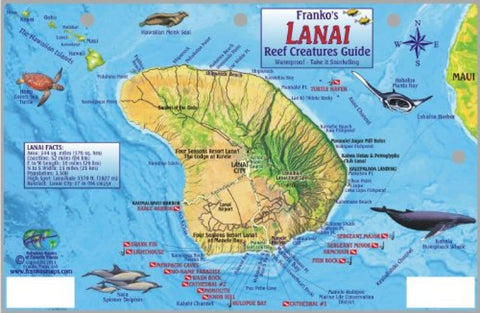 Buy map Guide to Lanai, Reef Creatures by Frankos Maps Ltd.