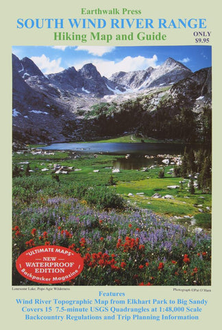 Buy map Wind River Range, Wyoming, Southern, waterproof by Earthwalk Press