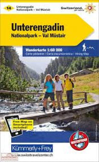 Buy map Unterengadin : Switzerland Hiking Map #14