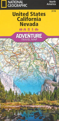 Buy map U.S. California, Nevada Adventure Map (3119)