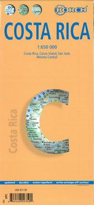 Buy map Costa Rica by Borch GmbH.