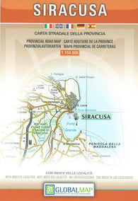 Buy map Siracusa Province, Italy by Litografia Artistica Cartografica