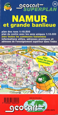 Buy map Namen en grote omgeving = Namur et grande banlieue