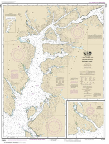 Buy map Behm Canal-western part; Yes Bay (17422-9) by NOAA