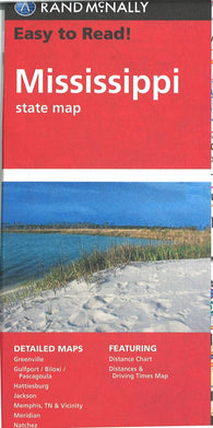 Buy map Mississippi Easy-To-Read Road Map