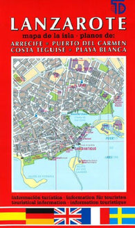 Buy map Lanzarote, Spain by Distrimapas Telstar, S.L.