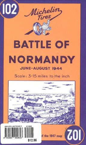 Buy map Battle of Normandy, 1944 Reproduction (102) by Michelin Maps and Guides
