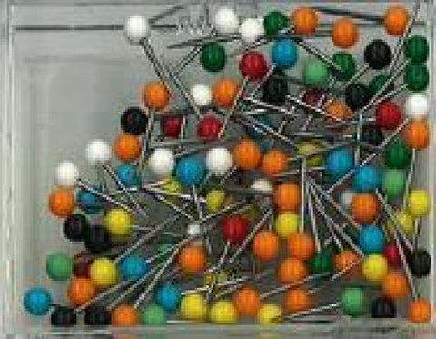 Buy map Box of 100 Small Round-Head Map Tacks, Assorted Colors by Moore Push-Pin Co.