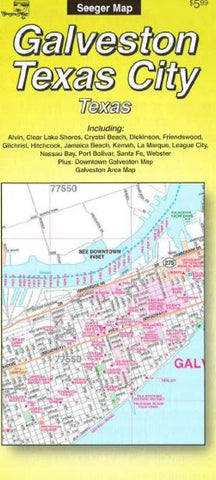 Buy map Galveston and Texas City, Texas by The Seeger Map Company Inc.