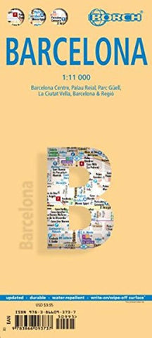 Buy map Barcelona, Spain by Borch GmbH.