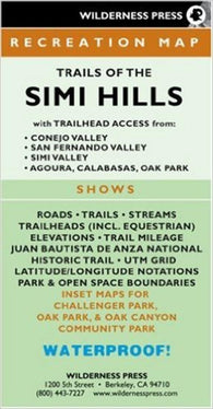 Buy map Simi Hills, California Trails by Wilderness Press