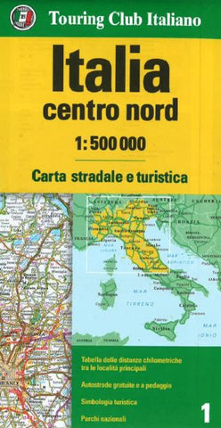 Buy map Italy, North-Central by Touring Club Italiano