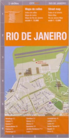 Buy map Rio de Janeiro, Brazil by deDios