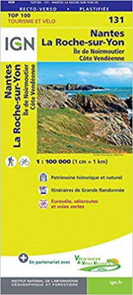 Buy map Nantes - La Roche-sur-Yon France 1:100,000 Topographic Map - Sheet #131