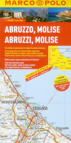Buy map Abruzzo and Molise, Italy by Marco Polo Travel Publishing Ltd