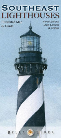 Buy map Southeast lighthouses : illustrated map & guide : North Carolina, South Carolina & Georgia